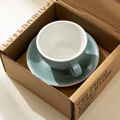 Loveramics Matt Cappuccino Cup, 8 oz Ceramic Latte Art Mug - Image 3