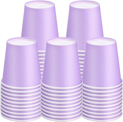 3 oz Disposable Paper Cups, 50 Pack Bathroom Cups Mouthwash Cups | Small Paper by Huaiid
