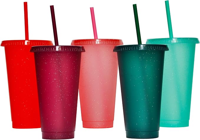 Suertestarry Tumbler with Straw and Lid, Water Bottle Iced Coffee Travel Mug Cup by Suertestarry