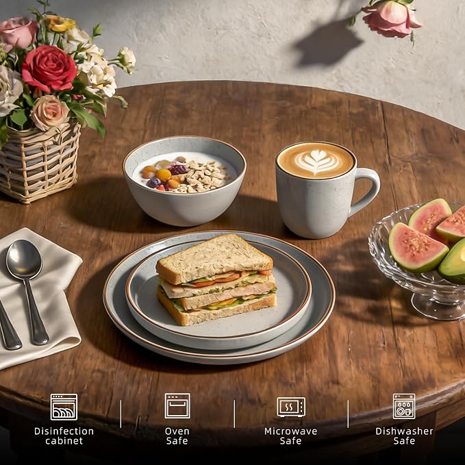 HomeVSS 20-Piece Dinnerware Set - Image 3