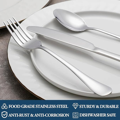 Dinner Forks, Table Forks, Flatware Forks, 8 Inches, Mirror Finish & Dishwasher - Image 3