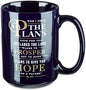Christian Art Gifts Navy Blue Ceramic Coffee Mug – 14 oz. Microwave and by ChristianArtGifts
