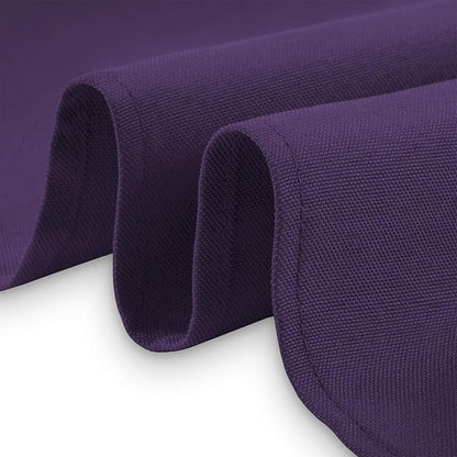 Lann's Linens 70 x 120 Inch Rectangular Tablecloth, Washable Polyester Fabric Table Cloth for Dining Tables, Parties, Restaurants, Weddings - Purple