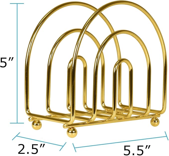 Blue Donuts Gold Arc Collection Napkin Holder – Napkin Holders - Image 3