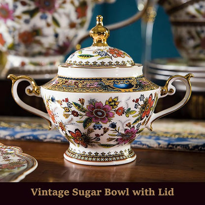 ACMLIFE Tea Set for Adults, Bone China Tea Set - Image 4