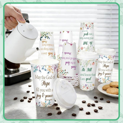 50 Pack 16 oz Disposable Coffee Cups - Image 7