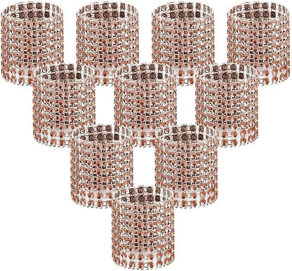 Accmor 100pcs Napkin Rings, Champagne Napkin Rings Buckles | Napkin Rings by Accmor