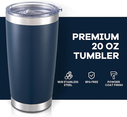20 oz Tumbler with Lid Stainless Steel Insulated Tumblers Cups Travel Mug | - Image 2