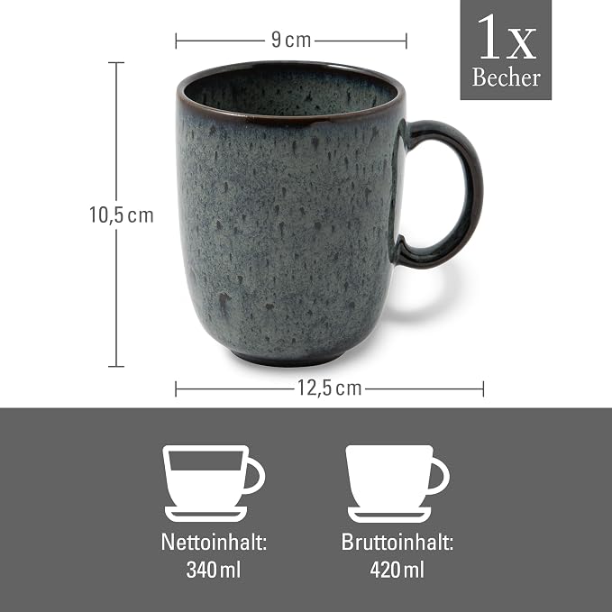 Villeroy & Boch – Lave Gris Mug - Image 4