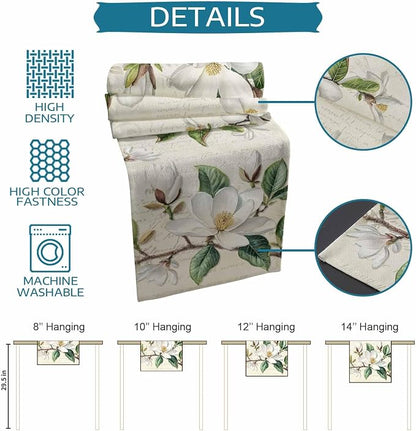 Vintage Floral Spring Table Runners 72 Inches Long, Rustic Botanical Table - Image 8