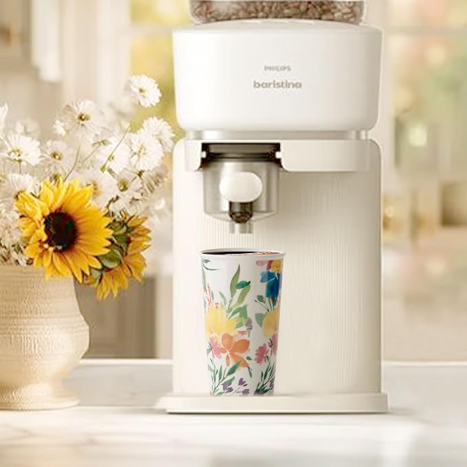 Floral Travel Coffee Mug 12 Ounce Flower Tumbler - Image 3