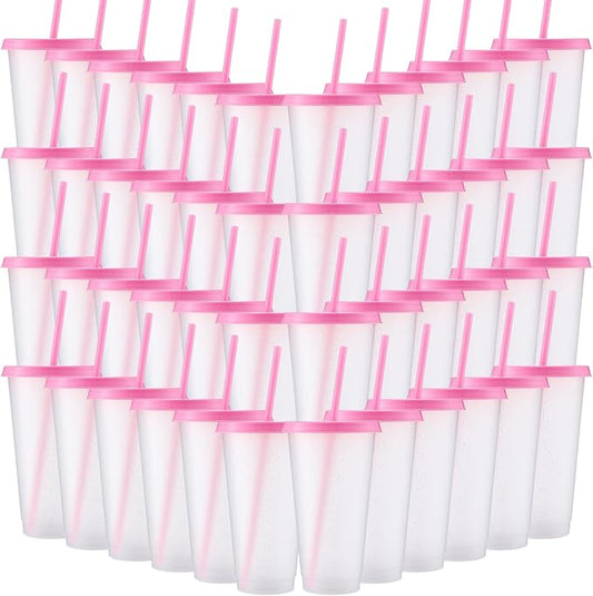 Honeydak 60 Pack Tumbler with Straw and Lid Cups by Honeydak