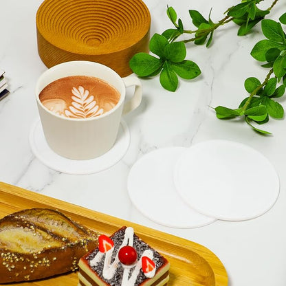 4 Packs Non Slip Silicone Drink Coasters - Image 5