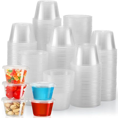 VITEVER Portion Cups With Lids, Small Plastic Containers with Lids, Airtight by VITEVER