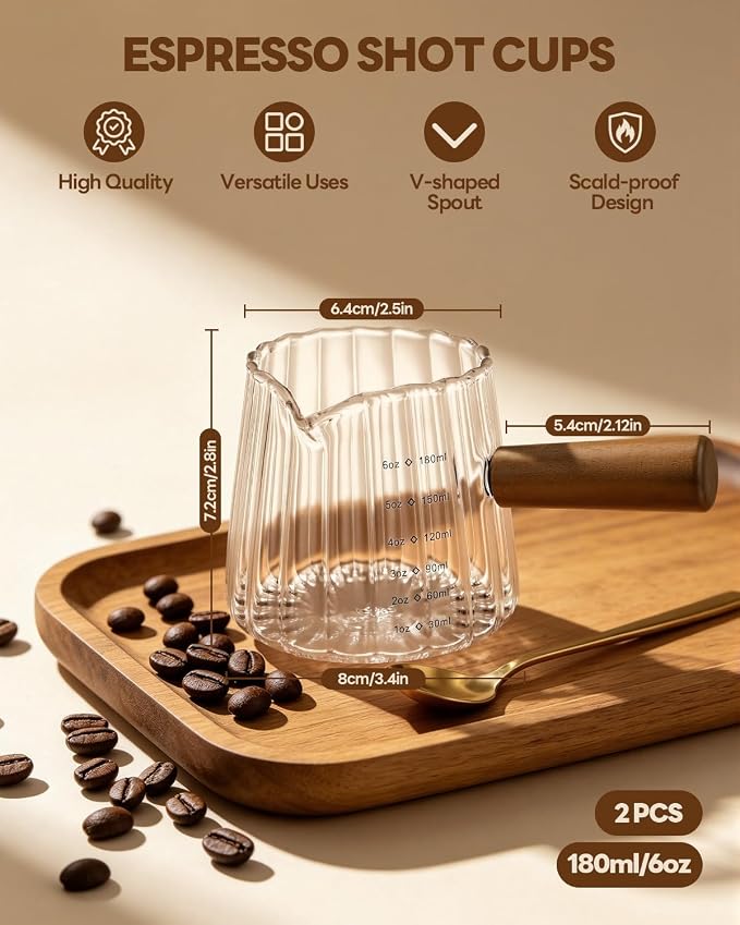 6 OZ Espresso Shot Measuring Cups, Espresso Cup - Image 2