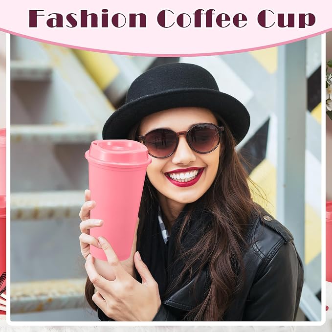 FillTouch 12 Pcs 16 oz Reusable Coffee Cups - Image 5