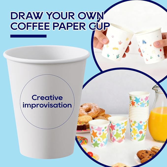 LITOPAK 240 Pack 12 oz Disposable Paper Coffee Cup, Suitable - Image 6