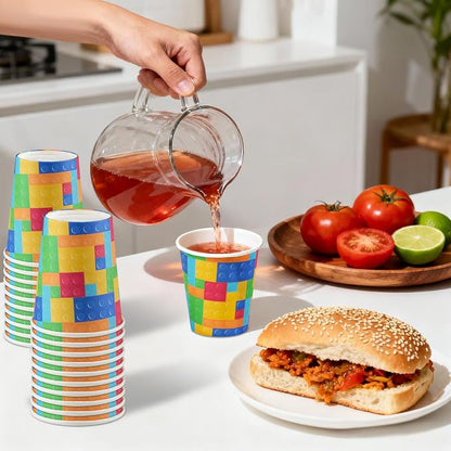50 Pack 8 Oz Disposable Paper Coffee Cups, Disposable Paper Cups - Image 4