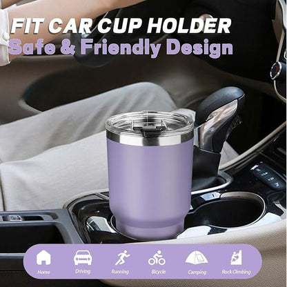 30 oz Tumbler with Lids and Straws, Stainless Steel Insulated Coffee Tumbler - Image 6