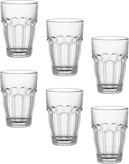 Bormioli Rocco Rock Bar Stackable Beverage, Spirits – 12.5oz Durable Tempered by Bormioli+Rocco
