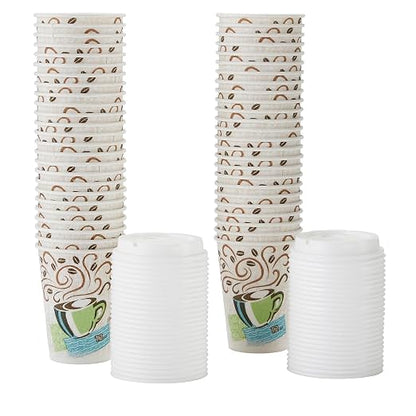 Dixie 5342COMBO600 Paper Hot Cups & Lids Combo Bag - Image 3