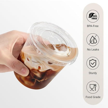 Soelomu 50 Sets 12oz Round Bottom Plastic Cups - Image 3