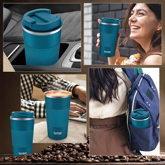 KETIEE Travel Coffee Mug 12oz: Insulated Coffee Cup - Image 5