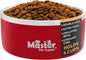 Master Pet Supply Stainless Steel Dog Bowls - 32 oz, Heavy Duty - Crimson Flame, Double Wall Extra-Thick Insulated, Non-Slip Pet Water Bowl for Dogs, Cats & Pets, Anti Rust Metal, Dish Washer Safe