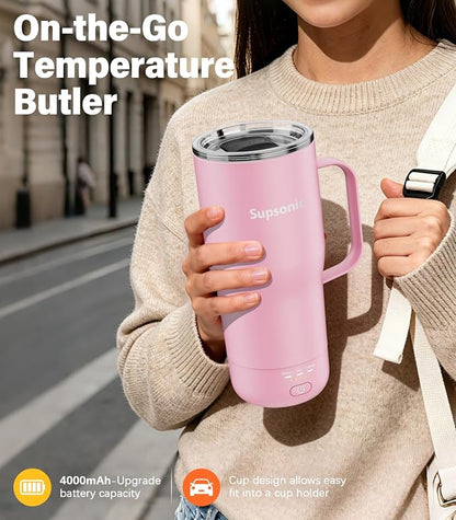 Supsonic Heated Coffee Mug, 20oz Electric Temperature Control Cup | Keeps - Image 4