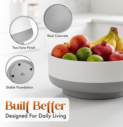 Concrete Fruit Bowl for Kitchen Counter - Image 4