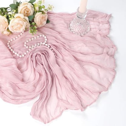 6 Pack Dusty Pink Table Runner Cheesecloth 10Ft Gauze Cheese Cloth Table Runner - Image 7