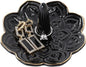 Ceramic Black Mandala Jewelry Holder Decorative Ring Holder/Trinket Tray Birthday Valentine Engagement Wedding Gifts for Women Her