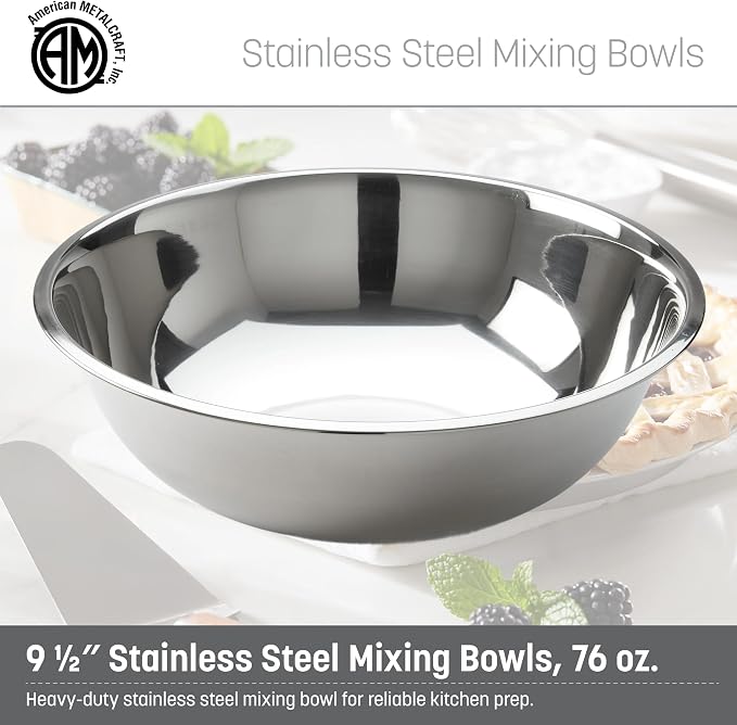 American METALCRAFT, Inc. 3 qt Stainless Steel Mixing Bowl - Image 2