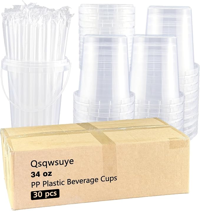 30 Sets - 34 oz Plastic Cups - Image 9