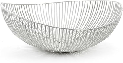 Serax Home Decor Fruit Bowl | Metal sculptures interior accessories by Antonino Sciortino | Oval Iron Kitchen Basket | Modern House Decor or Kitchen Storage for Counter and Table