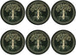 Norse Viking Wicca Yule Yggdrasil Coasters Set of 6 Coasters by Unknown