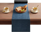 Double-Sided Faux Leather Table Runner, Waterproof Heat Resistant Non-Slip by Cimweideco