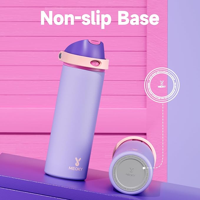 24 oz Insulated Water Bottle for Women: Meoky Stainless Steel Metal Water Bottle - Image 7