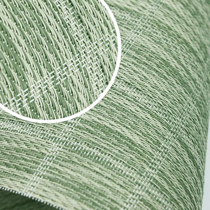 PIGCHCY Countryside Placemats Set of 4 Woven Heat Resistant Placemats Washable Easy to Clean Table Mats for Dining Room and Decor (Pear Green)