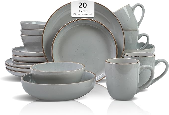 HomeVSS 20-Piece Dinnerware Set by HomeVSS