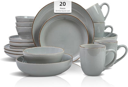 HomeVSS 20-Piece Dinnerware Set by HomeVSS