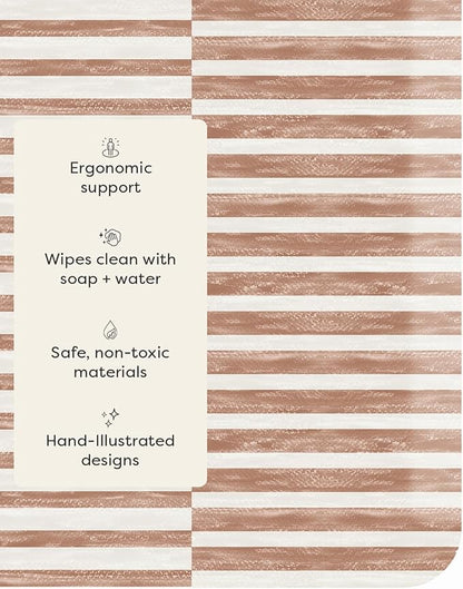 House of Noa Nama Standing Mat – Anti-Fatigue Cushioned Kitchen Mats for Floor | Ergonomic Bounce-Back Foam Kitchen Mats | Anti-Fatigue Mats for Kitchen & Standing | Reese Terracotta | 30" x 108"