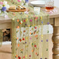 Artoid Mode Green Embroidery Daisy Gauze Table Runner 59x120 Inch 10FT | by ArtoidMode