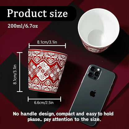 YQ&AMK 6.76oz Handmade Jingdezhen Ceramic Tumbler Mug - Image 3
