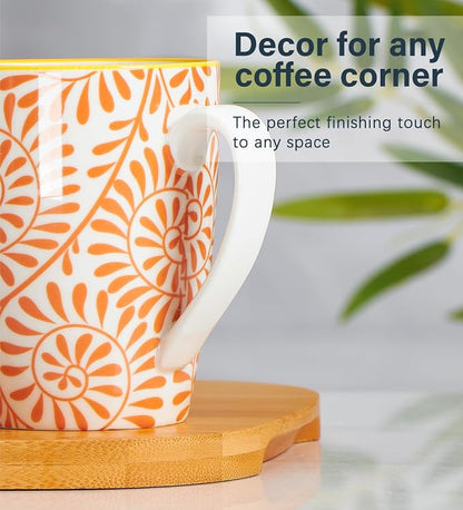 ONEMORE Coffee Mugs Set of 6, 12 oz Ceramic Coffee Cup - Image 3