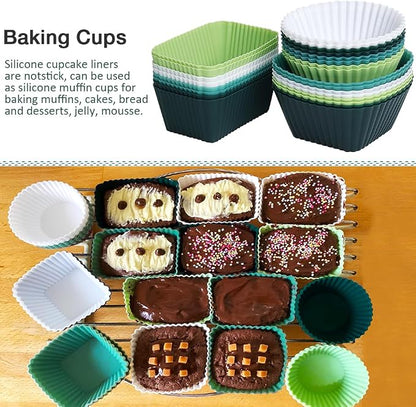 24 Pcs Silicone Lunch Box Divides, Lunch Accessories, 3 Shapes | Reusable - Image 5