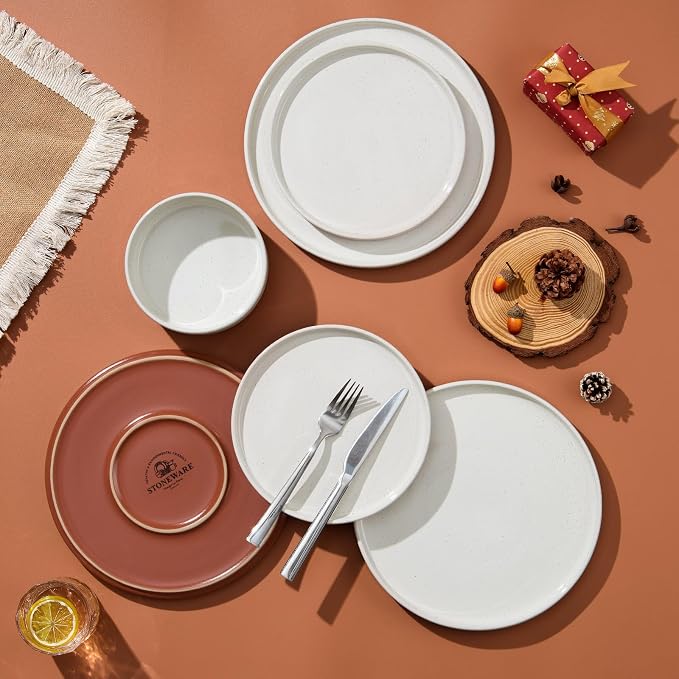 LIANYU Stoneware Dinnerware Set Service - Image 8