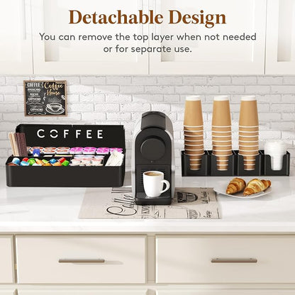Lifewit 2-tier Coffee Station Organizer Caddy - Image 6