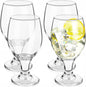 Patelai Set of 4 Water Goblet, 13.5 oz Clear Drinking Glasses Bulk Dishwasher by Patelai
