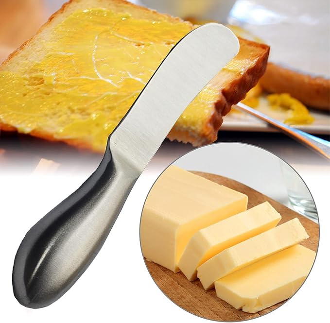 Hetenoyo 2Packs Butter Cheese Spreader Knife Stainless Steel Butter Spreader - Image 7